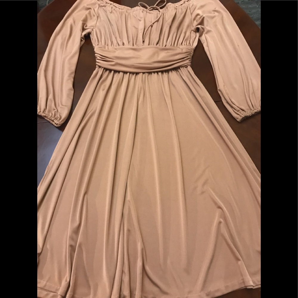 1978 Vintage Off Shoulder Dress Size 16